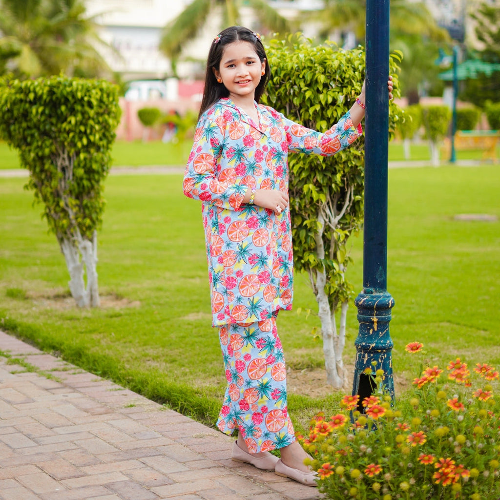Fruity Floral Print Co-Ord Set