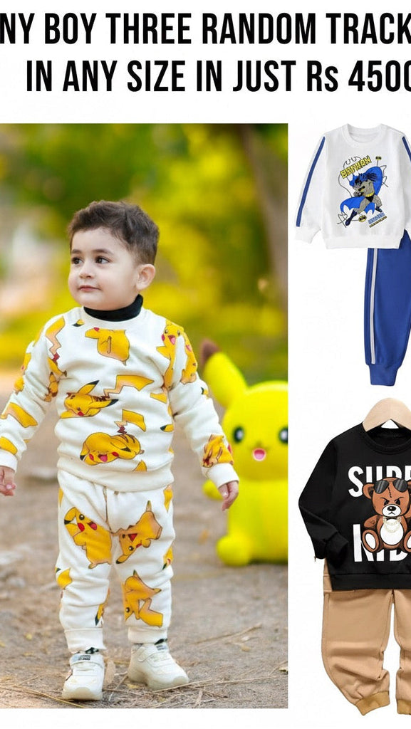 ANY THREE RANDOM BOY TRACK SUIT IN JUST RS 4500