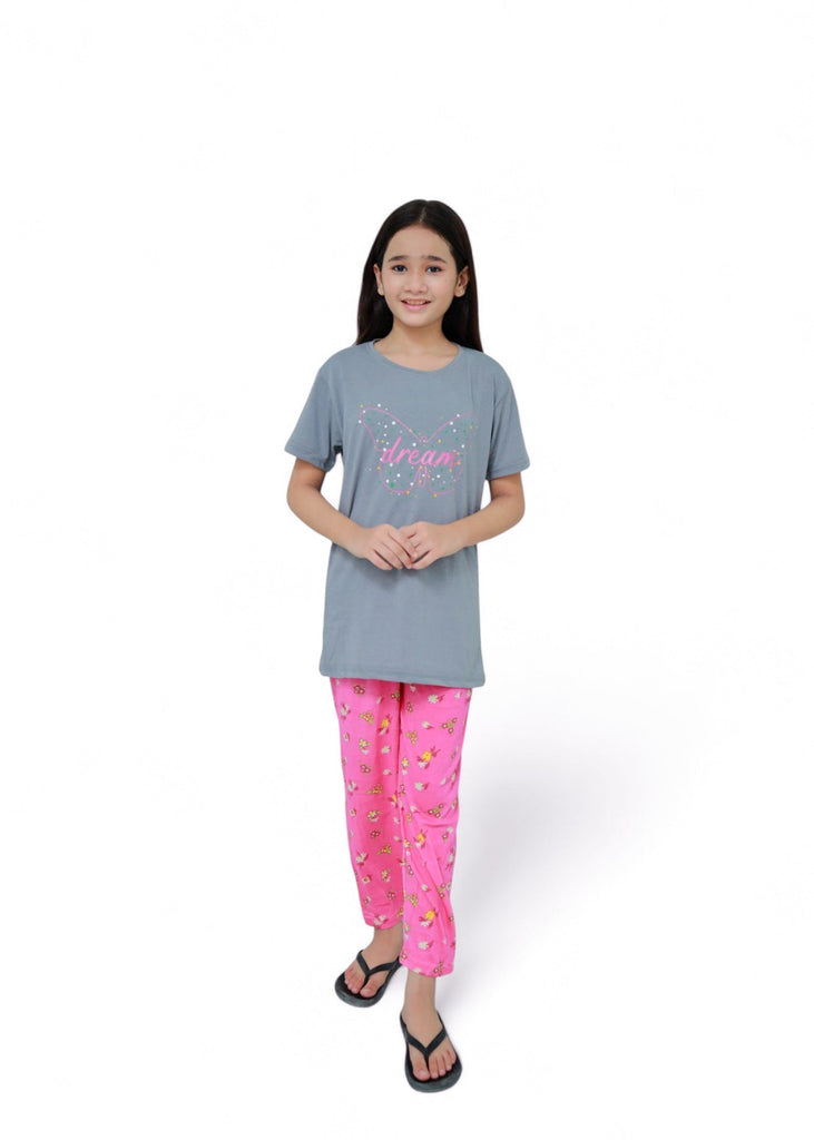 Girl Dream Grey Night Suit