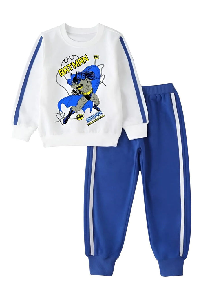 PREMUM iMPORTED BLUE BATMAN FLEECE TRACKSUIT