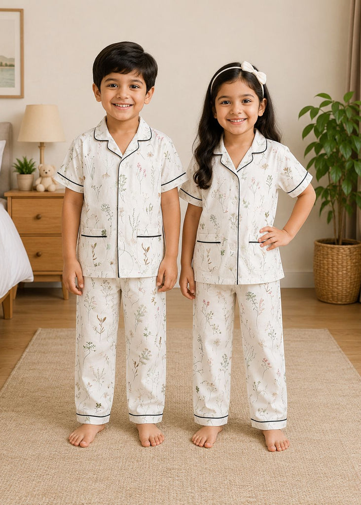 Unisex   Print pajama Set