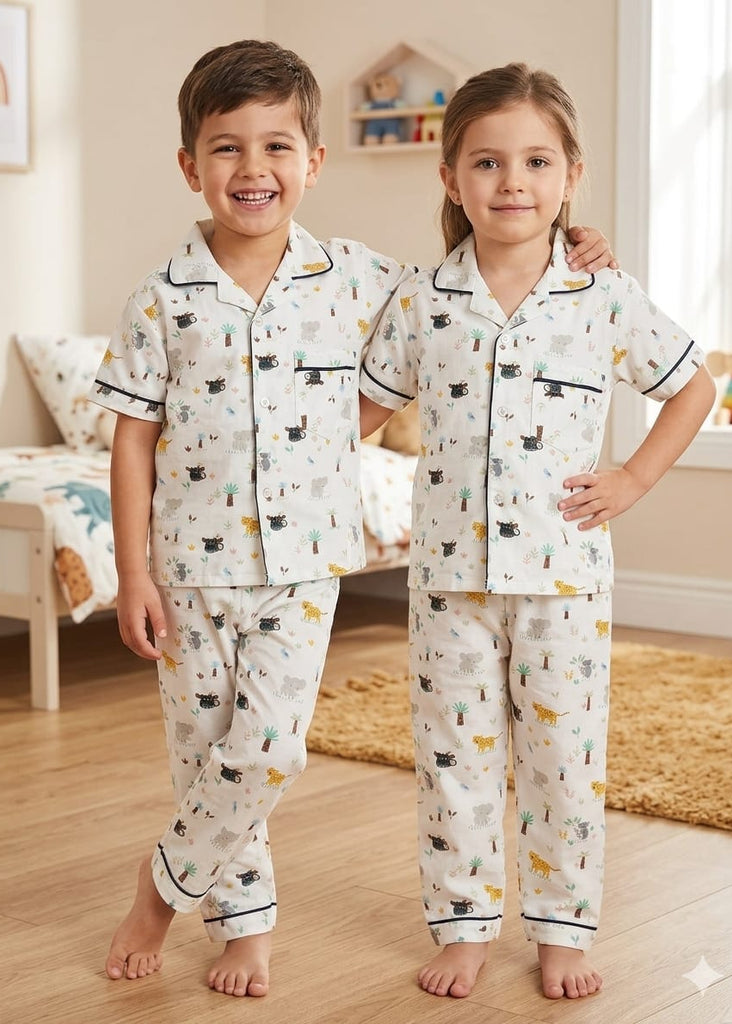 Unisex  Print pajama Set