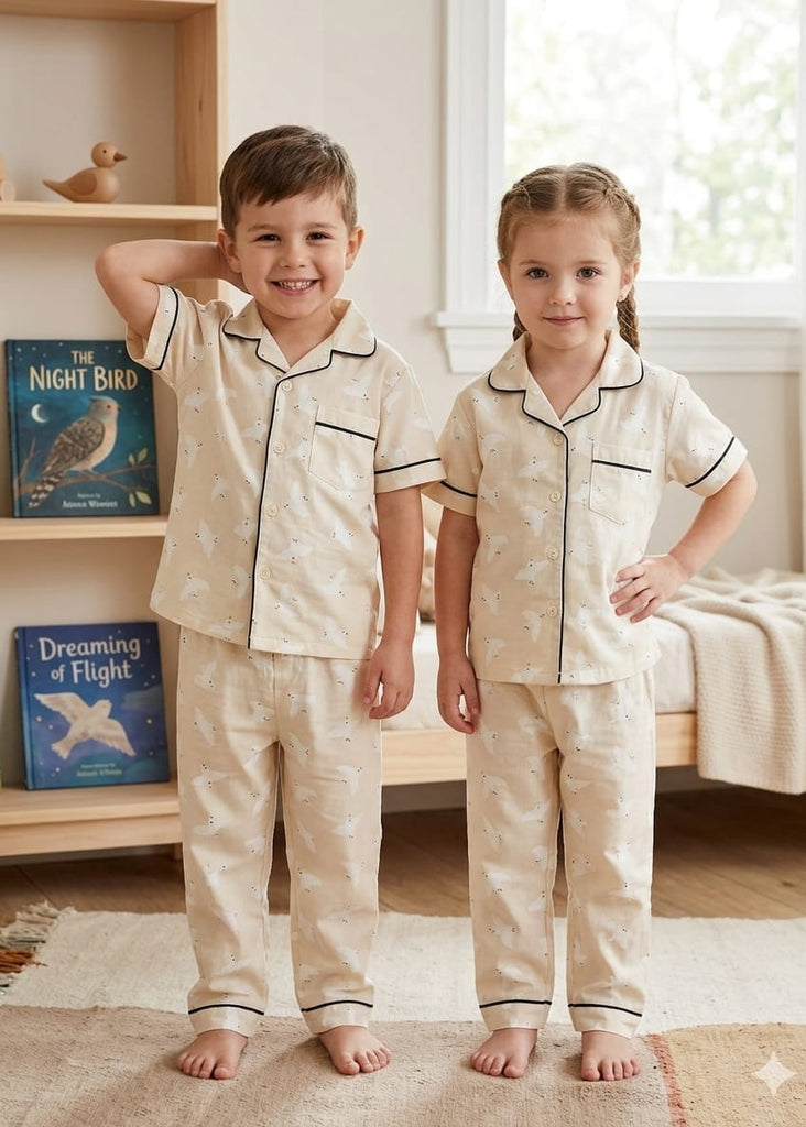 Unisex Abstract Print pajama Set
